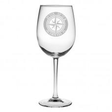 Longshore Tides Cantillo Compass Rose 19 oz. All Purpose Stemmed Wine Glass LNTS4643